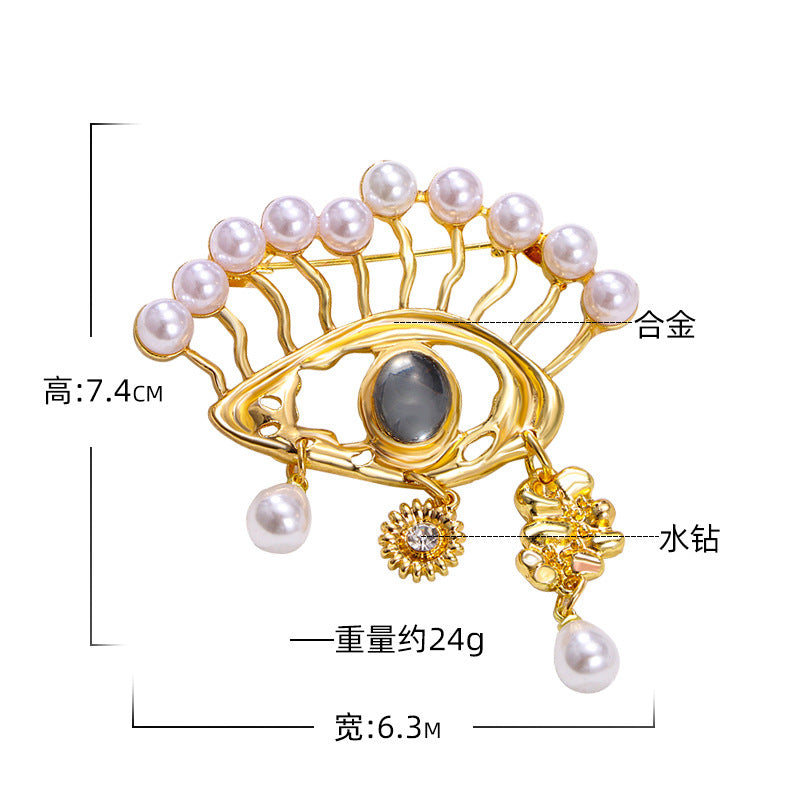 Demon Eye Brooch Exaggerated Horus Eye Corsage