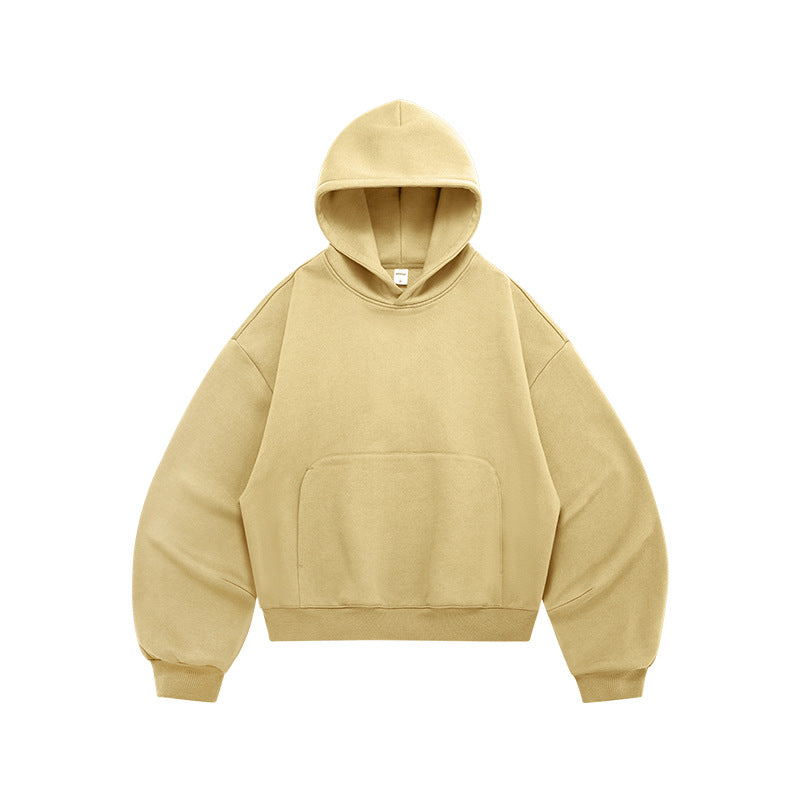 Fleece-lined hoodie, eggshell fleece sweatshirt