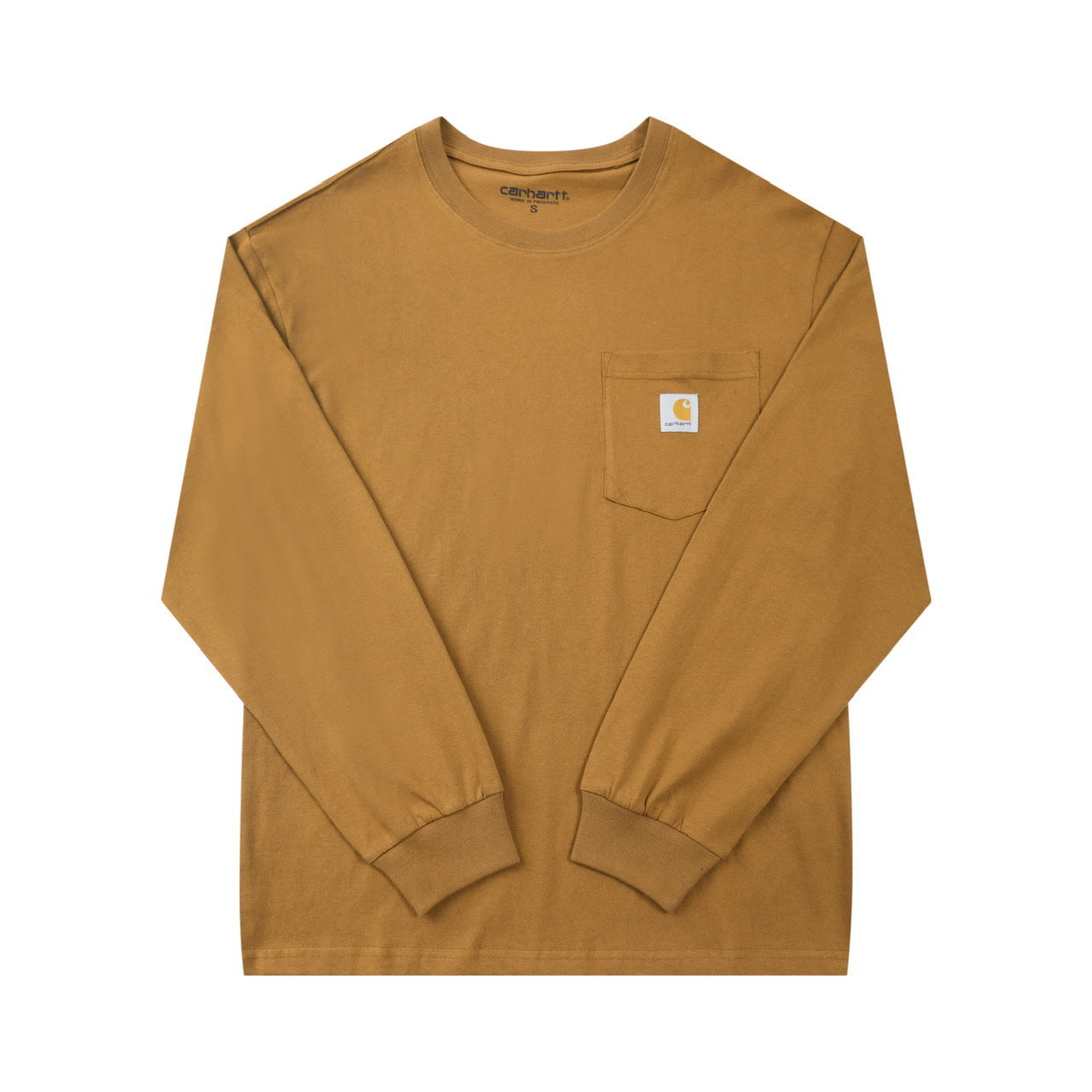 Carhar Long Sleeve Loose Crew Neck T-Shirt