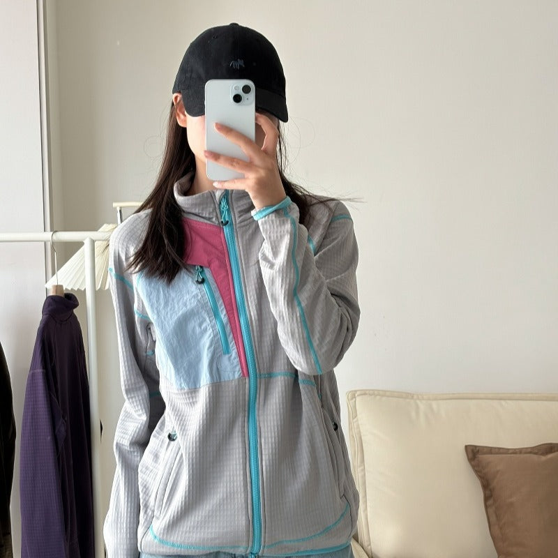 Patagonia same R2 TechFace contrasting mesh fleece jacket
