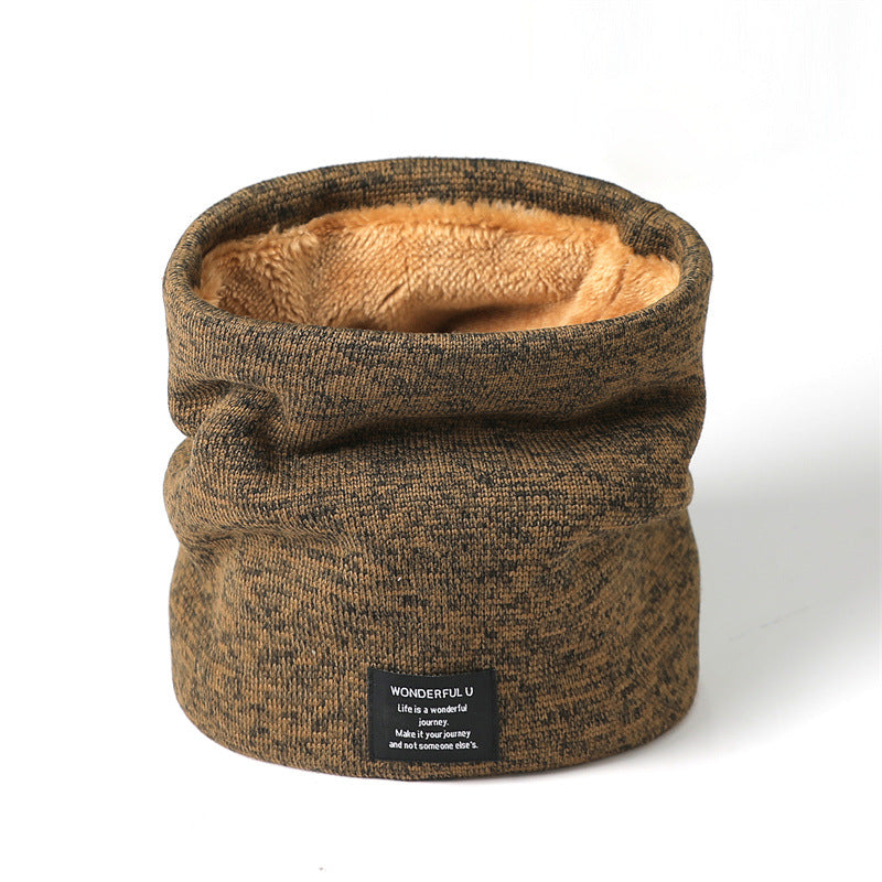 Winter fleece knitted neck cover Warm neck scarf