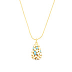 Evil Eye Necklace Copper Drip Dinosaur Egg