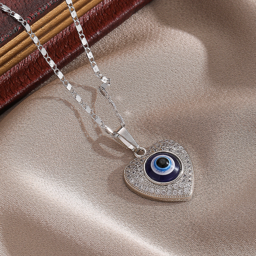 Evil Eye Necklace with Zircon