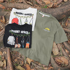 Outdoor-style graphic short-sleeve top for older children