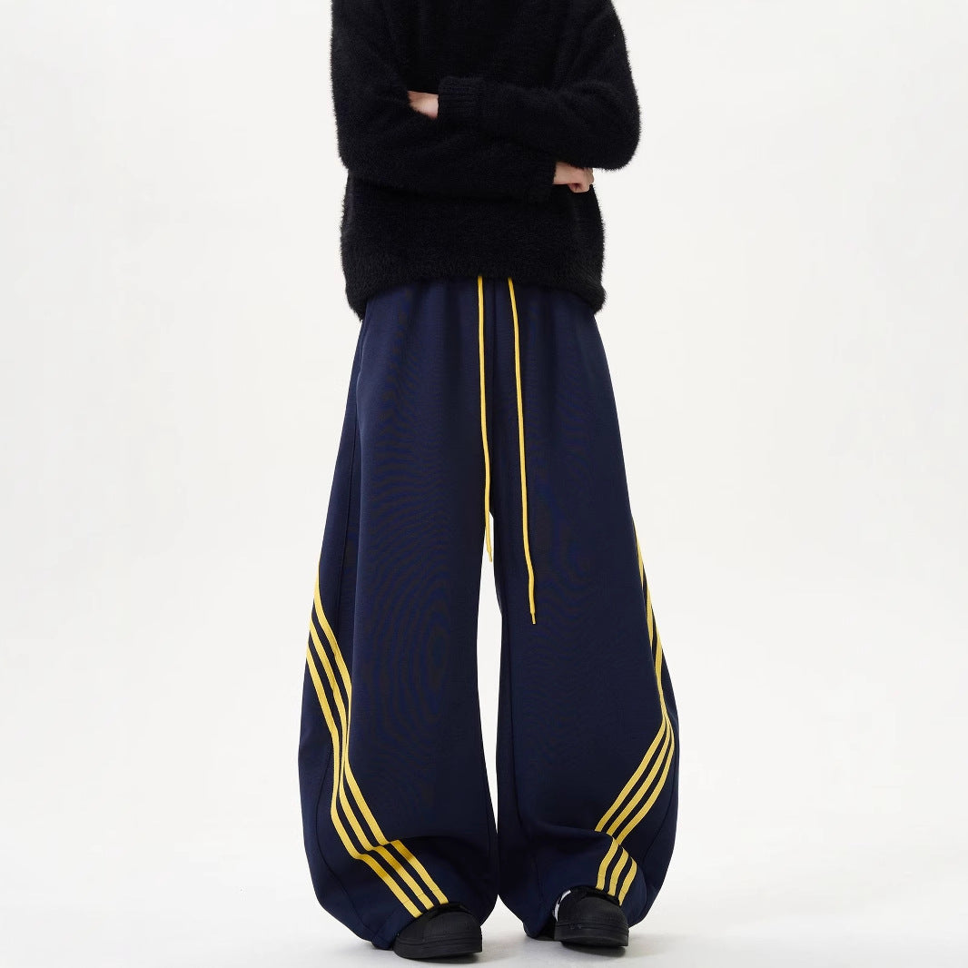 Youth Fashion Striped Sporty Casual Pants