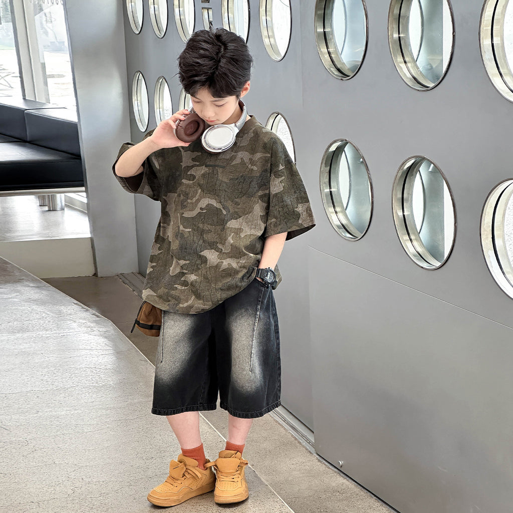 Boys' Lightweight Camouflage T-Shirt