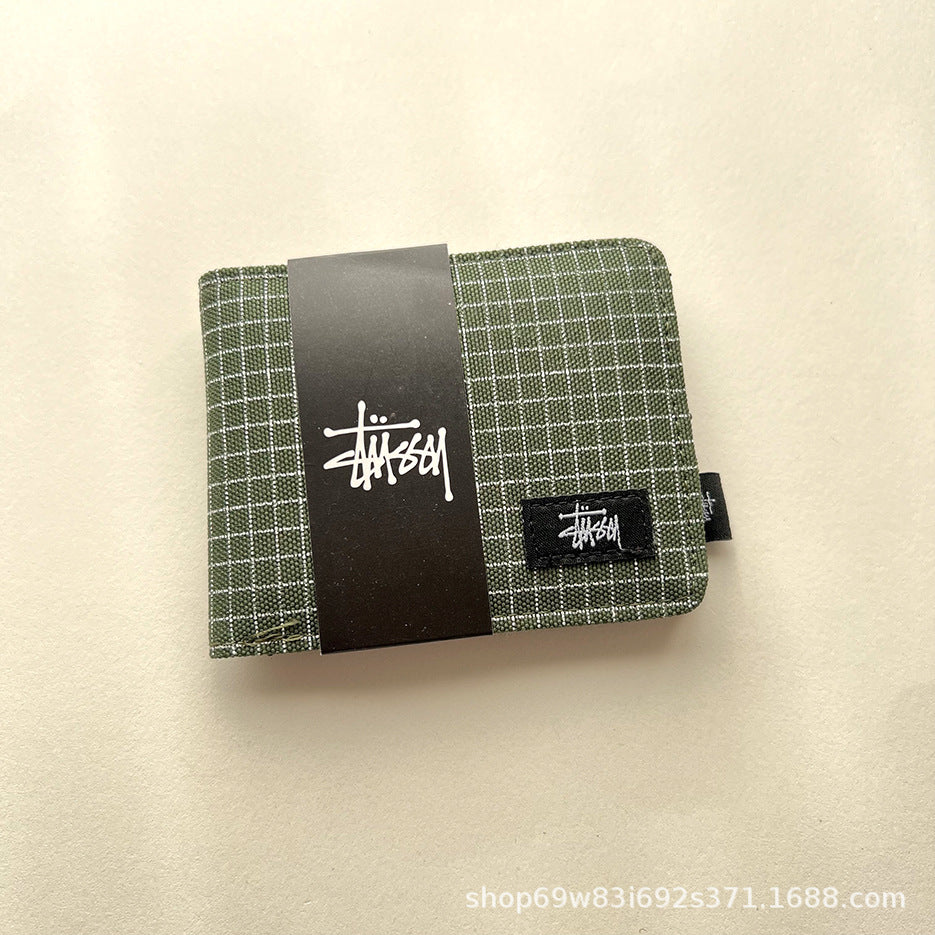 Stüssy short wallet, Oxford cloth short half off