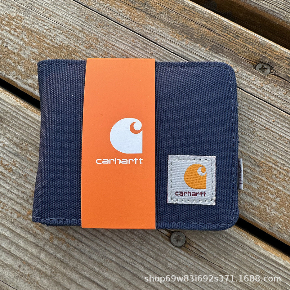 Carhart short wallet, waterproof fabric is strong and durable