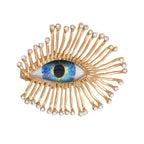 Long-lashed Devil's Eye Brooch