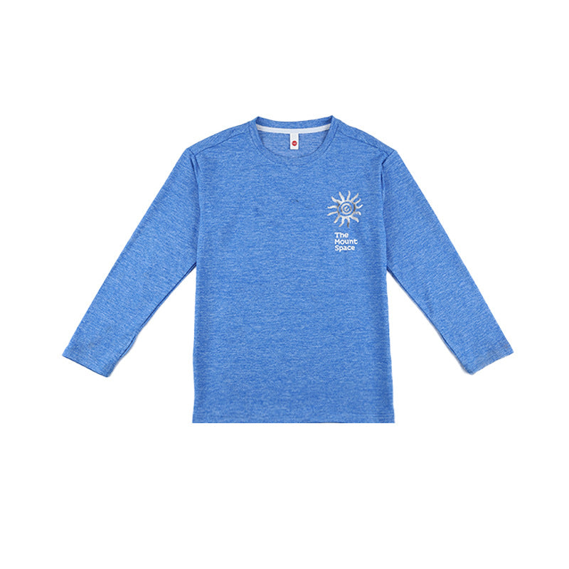 Boys Mountain Style Sun Print Quick Dry Long Sleeve Tee