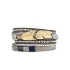 Brezin Locks Multi-Feather Bracelet
