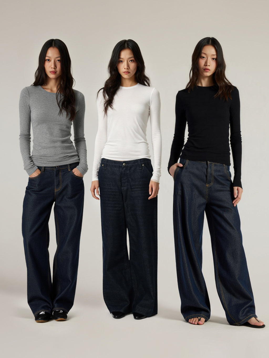 Lenzing TencelTM wool round-neck top