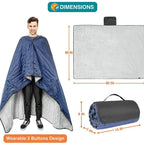 Fleece Camping Mat, Warm Cold‑Resistant Outdoor Picnic Pad for Hiking & Wild Camping
