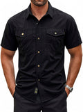 Outdoor Adventure & Leisure Short-Sleeve Utility Fishing Shirt