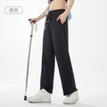 WENHOUU Women UPF50+ Ice‑Silk Cool Wide‑Leg Quick‑Dry Sun Protection Outdoor Pants