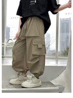 Summer Lightweight Quick-Drying Sports Cargo Pants for Kids