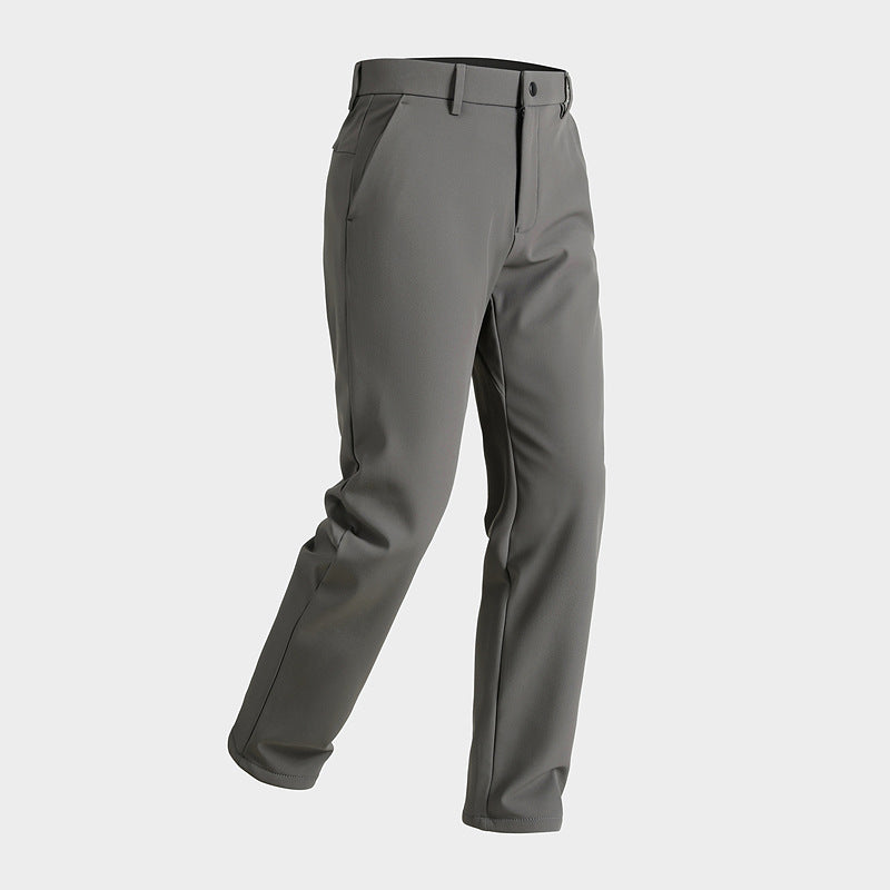 WENHOUU Cupro Softshell Hiking Pants, Unisex Breathable Fleece Lined Stretch Trousers