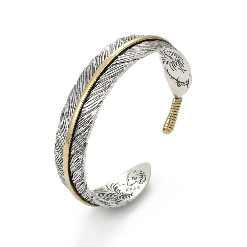 Brezin Locks Multi-Feather Bracelet
