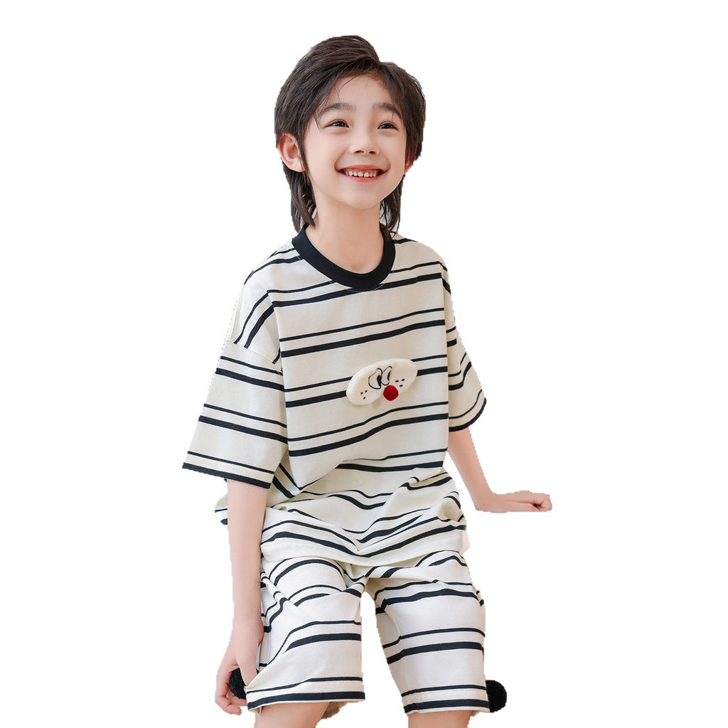 Boys Summer Short Sleeve Pajama Set