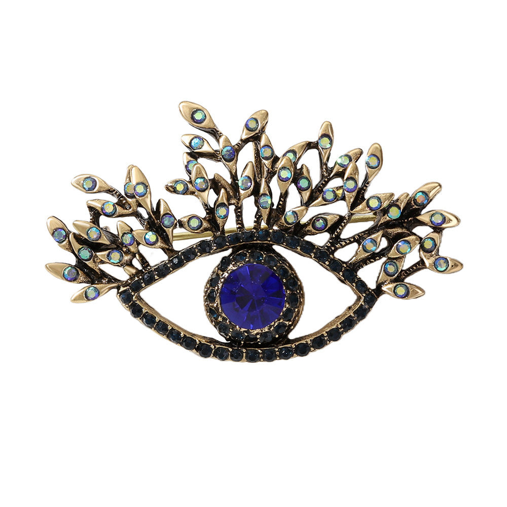 Long-lashed Devil's Eye Brooch