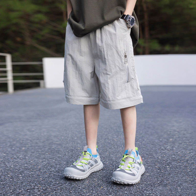 Boys Convertible Zip Off Cargo Quick Dry Outdoor Hiking Pants