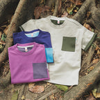 Mountain Style Versatile Color Block Pocket Short Sleeve T-shirt