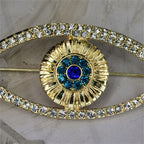 Evil Eye Brooch for Women, Full Diamond