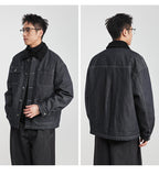 90% White Duck Down Denim Jacket - Men's Winter American Retro Warm Stylish Versatile