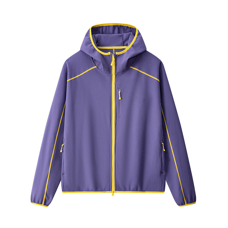 Waffle Softshell Jacket | Unisex Color‑Block Outdoor Hiking Couple Coat
