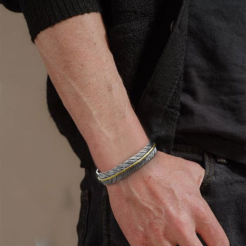 Brezin Locks Multi-Feather Bracelet