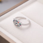 Retro Evil Eye Open Ring
