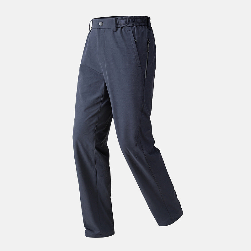 KAILAS Men's Waterproof Hiking Pants Elastic Waist Zipper Pockets Wear Resistant