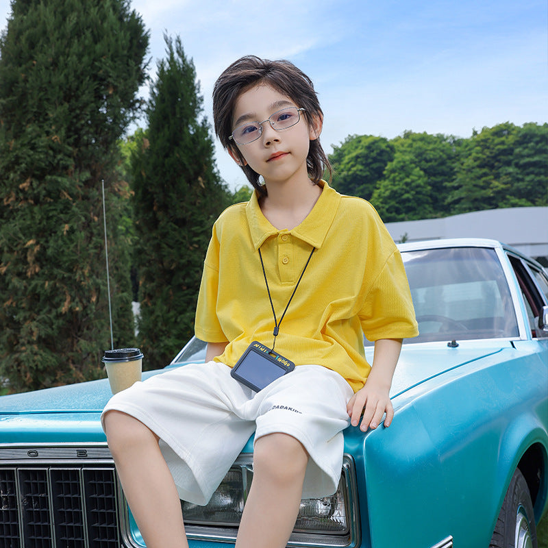 Breathable Short Sleeve Polo for Older Boys