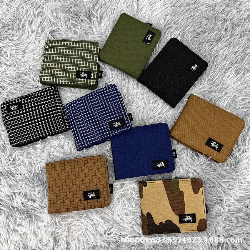 Stüssy short wallet, Oxford cloth short half off