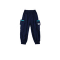 Boys Mountain Style Color Contrast Zipper Quick Dry Long Pants