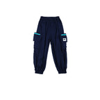 Boys Mountain Style Color Contrast Zipper Quick Dry Long Pants
