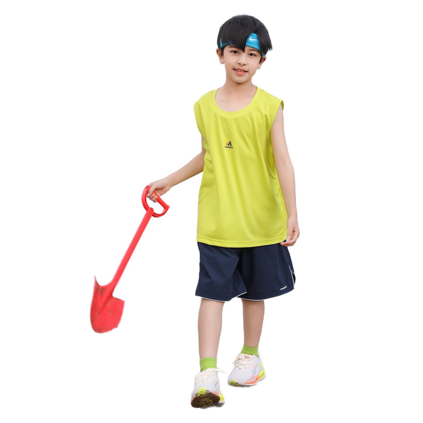 Ice Silk Quick-Drying Boys Summer Set Tank Top & Shorts