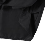 Black V-neck fake two-piece long-sleeved shirt, new in autumn.