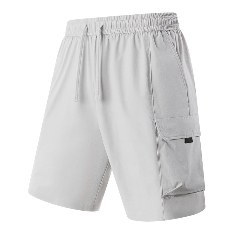 Lightweight Quick Dry Cool Feel 5 Inch Cargo Shorts for Men Outdoor Breathable Casual Shorts