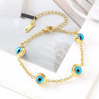 Evil Eye Blue Titanium Steel Bracelet Stainless Steel Jewelry