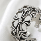 Nature Cast Metalworks Chrome Hearts Ring, Cross Hip Hop Vintage Punk