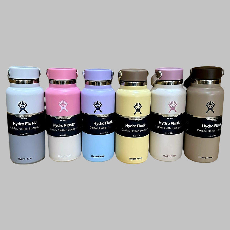 Hydro Flask sports kettle, gradual change of color double layer thermos cup