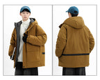 Daunenjacke für Paare mit 90 % weißen Entendaunen – Herren-Winterjacke im koreanischen Stil, mit Kapuze, dick gefüttert und warm