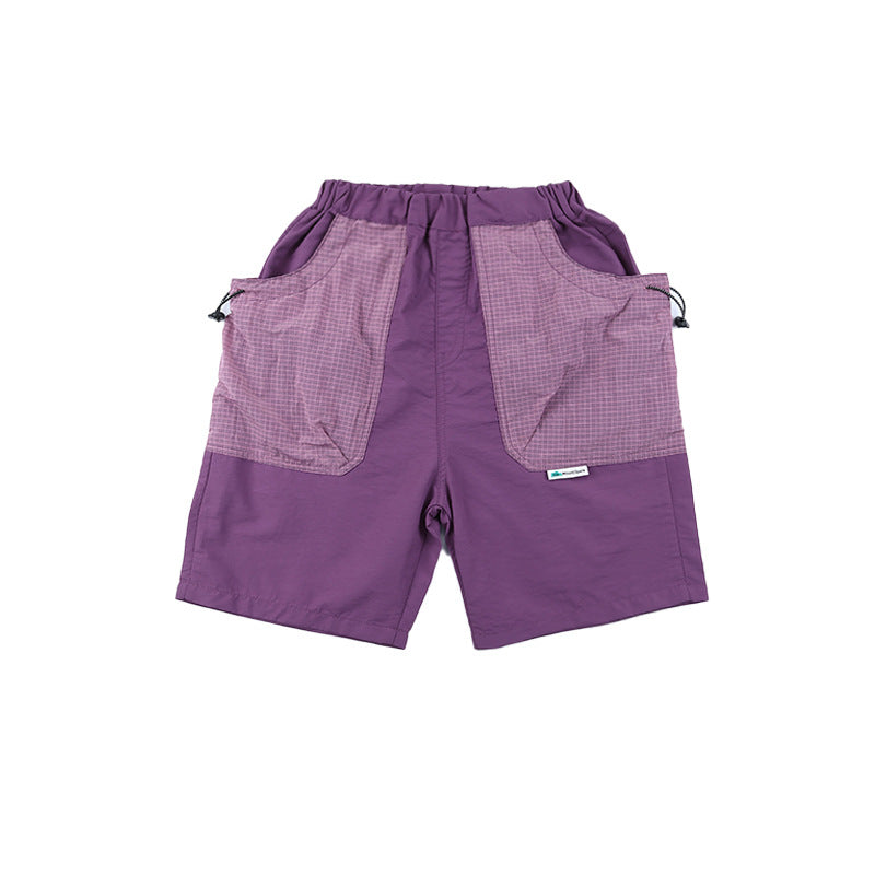 Children's Outdoor Quick-Dry Shorts with Patch Pockets