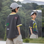 Heavyweight Boys Short Sleeve T-Shirts with Fine Craft