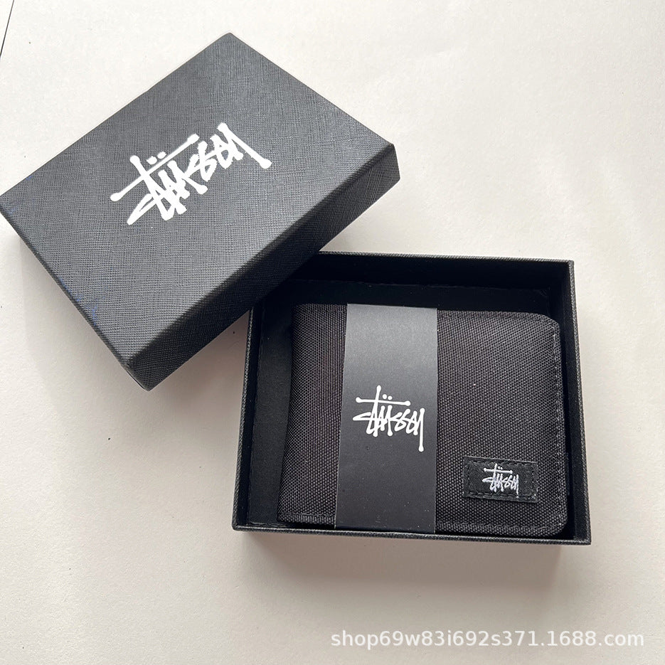 Stüssy short wallet, Oxford cloth short half off