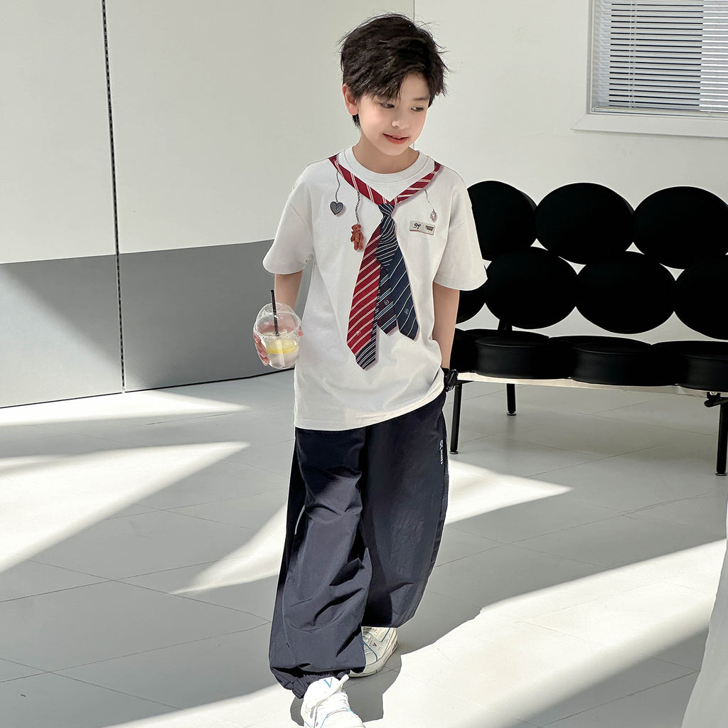 Big Kids Stylish All-match Breathable Thin Quick Dry Pants