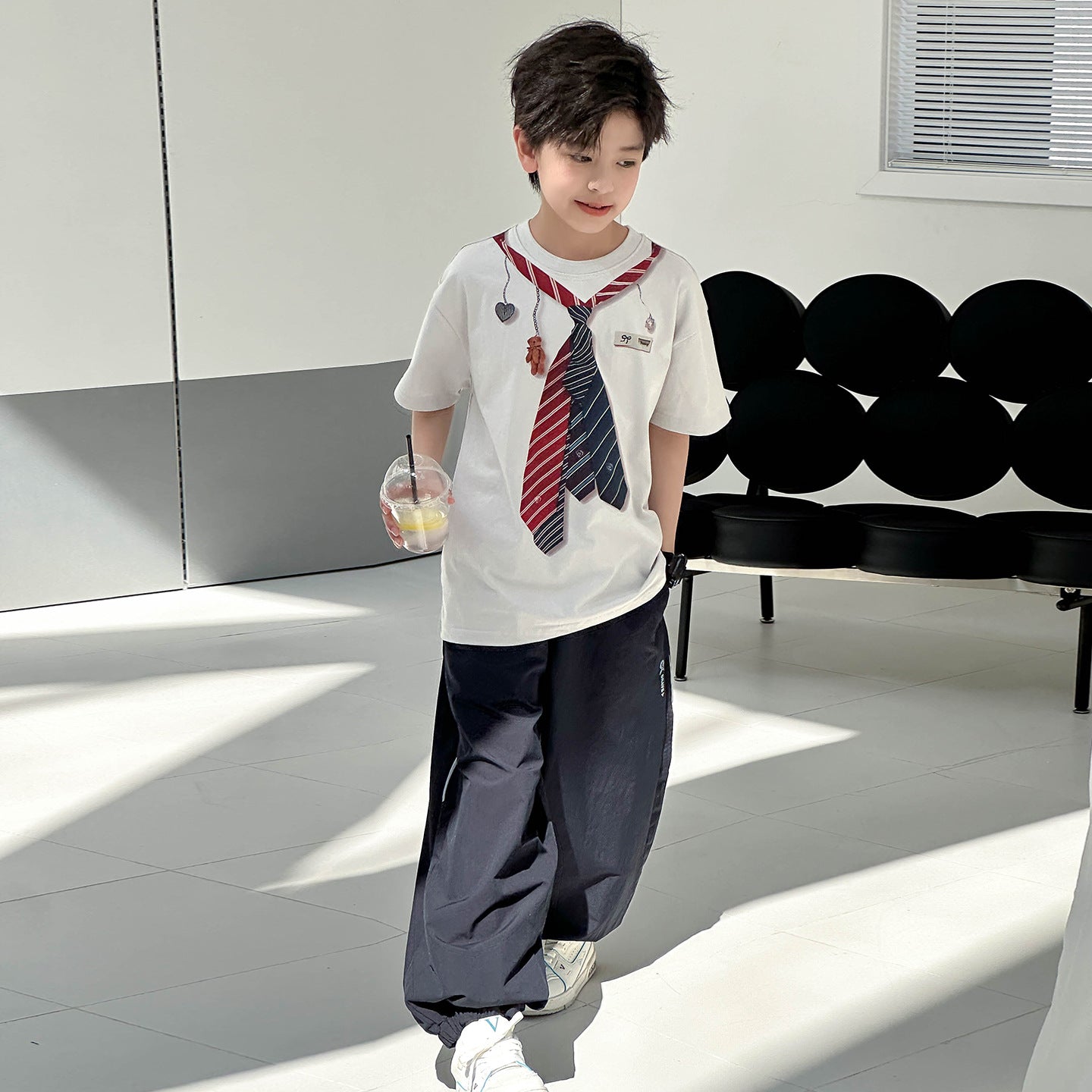 Big Kids Stylish All-match Breathable Thin Quick Dry Pants
