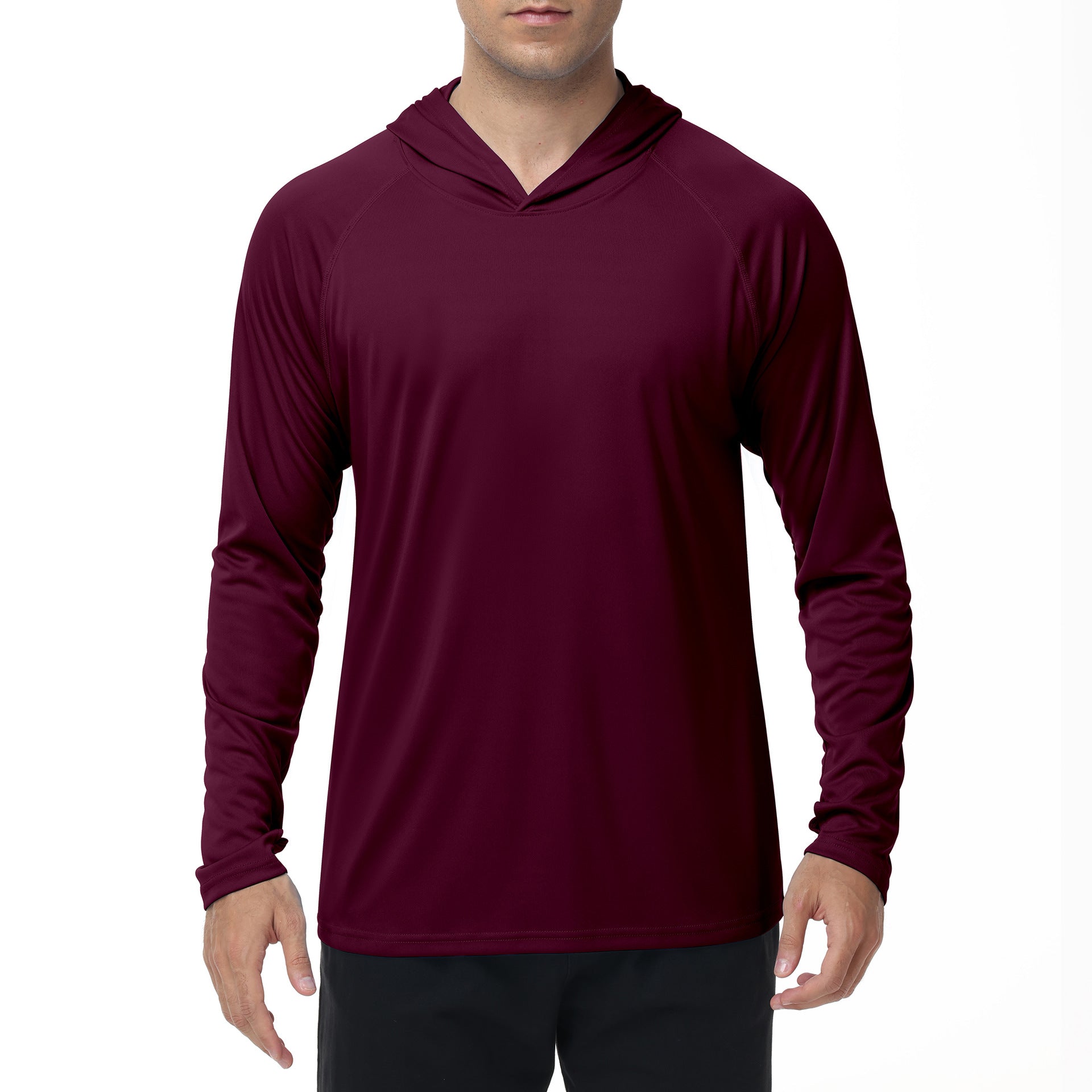 Men's UPF50+ Quick Dry Hooded UV Protection Outdoor Sun Shirt