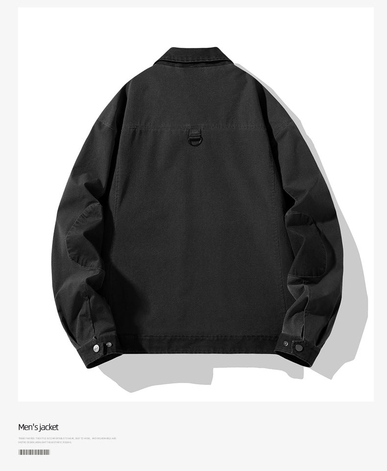 Spring and autumn casual men's jacket jacket fashion youth Japanese holiday two trendy men fashion versatile coat men